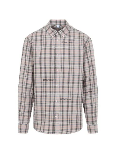 check logo shirt by OFF-WHITE