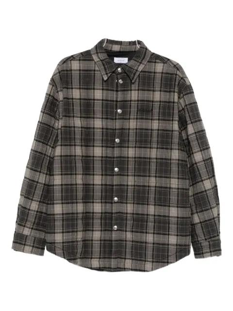 checked quilted shirt jacket by OFF-WHITE