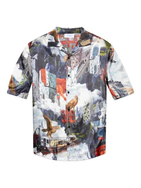 collage-print short-sleeve shirt by OFF-WHITE