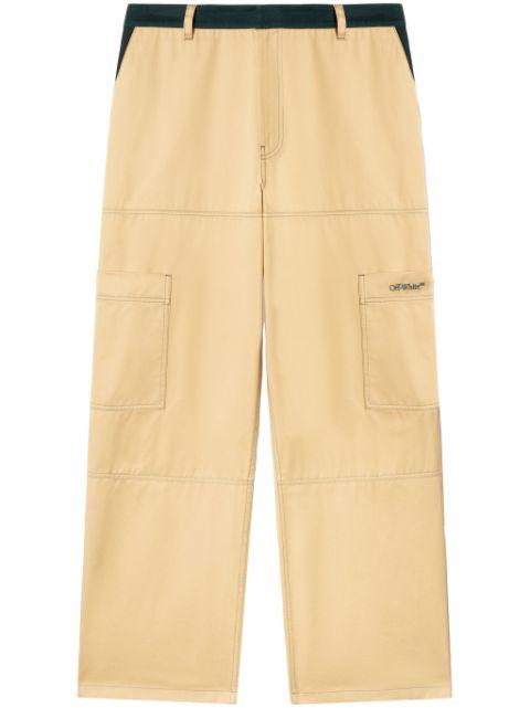 contrast-stitching cargo pants by OFF-WHITE