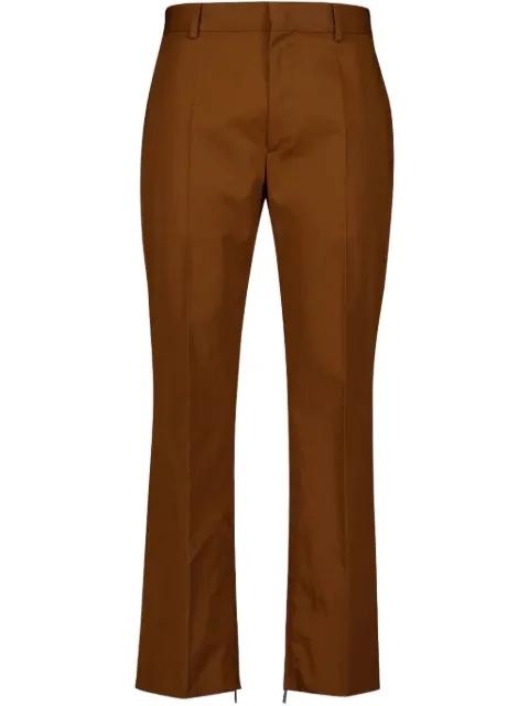 cotton straight-leg trousers by OFF-WHITE