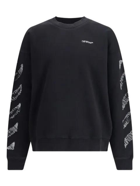 crew-neck scribble diag  sweater by OFF-WHITE