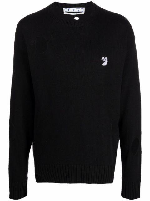 cut-out circle jumper by OFF-WHITE