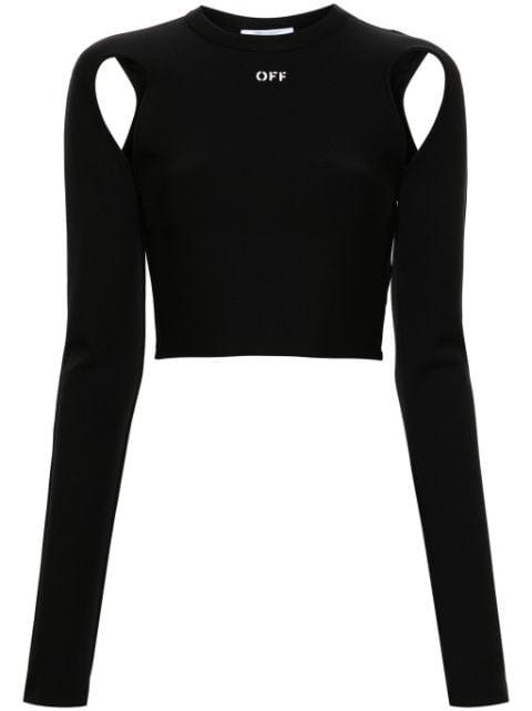 cut-out crop top by OFF-WHITE
