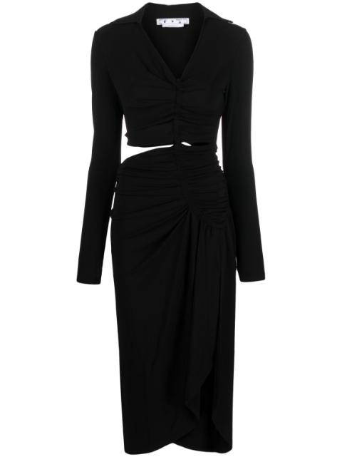 cut-out draped dress by OFF-WHITE