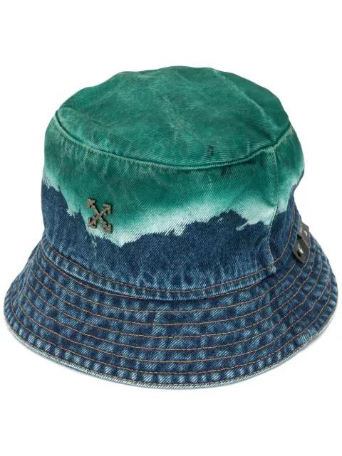 denim acid dip bucket hat by OFF-WHITE