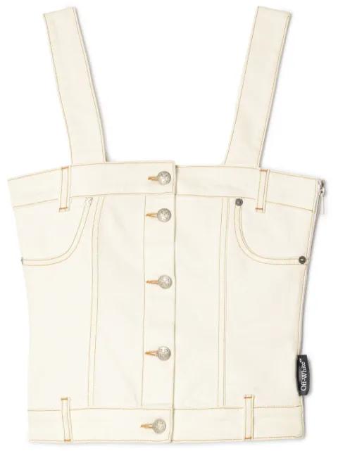 denim corset top by OFF-WHITE