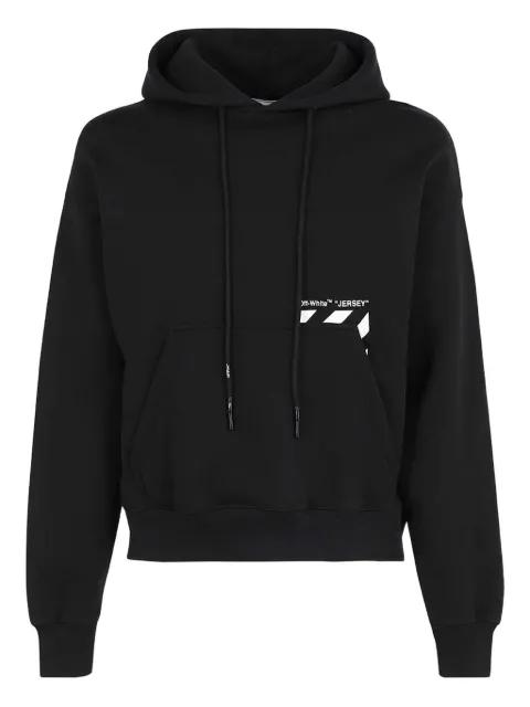 diagona- pocket skate hoodie by OFF-WHITE