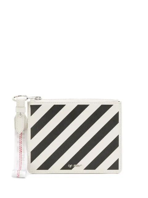 diagonal stripe clutch bag by OFF-WHITE