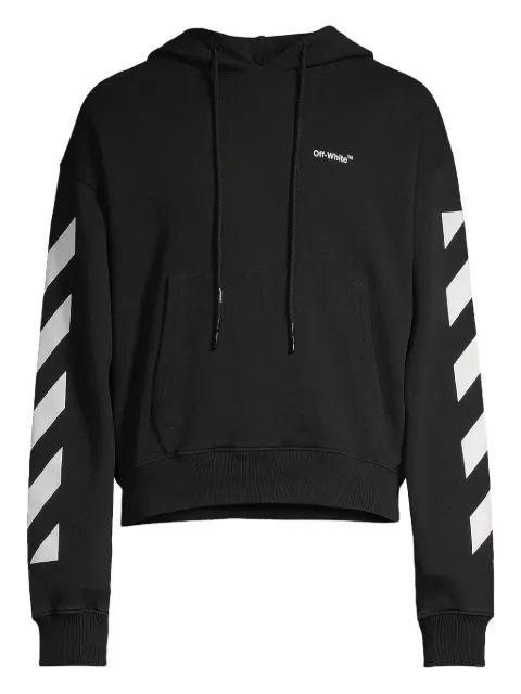 diagonal-stripes logo hoodie by OFF-WHITE