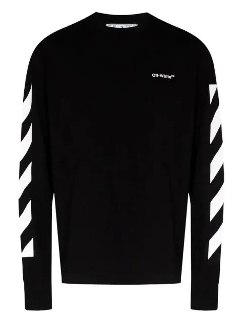 diagonal-stripes logo sweatshirt by OFF-WHITE