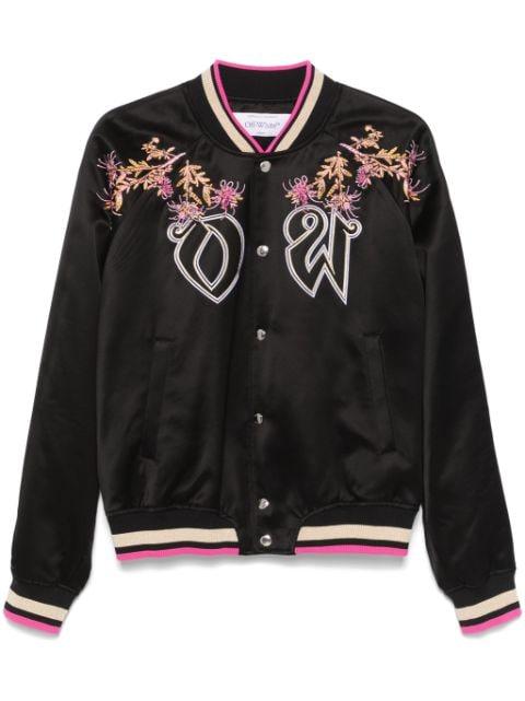 eagle-embroidered bomber jacket by OFF-WHITE