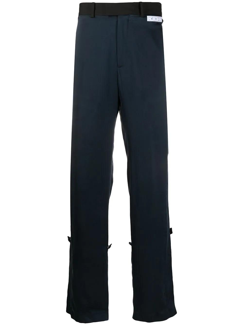 elongated straight-leg trousers by OFF-WHITE