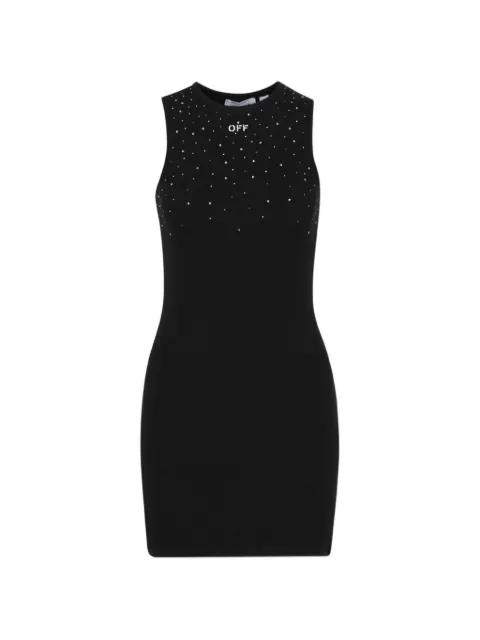embellished ribbed dress by OFF-WHITE