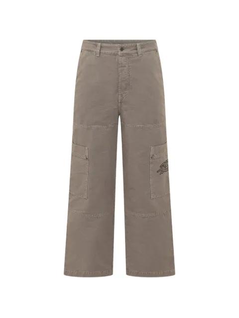 embroidered-logo cargo pants by OFF-WHITE