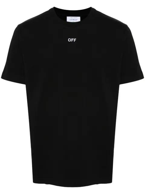 embroidered-logo cotton T-shirt by OFF-WHITE