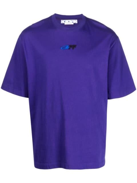 embroidered-logo cotton T-shirt by OFF-WHITE