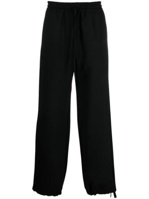 embroidered logo straight-leg sweatpants by OFF-WHITE