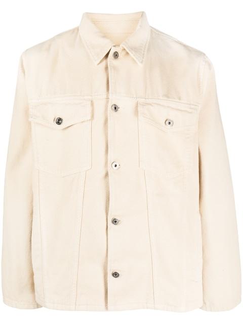 embroidered-motif denim shirt by OFF-WHITE