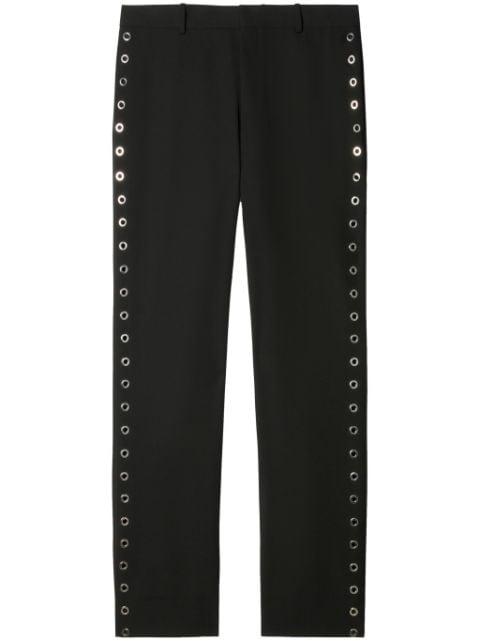 eyelet-embellished wool trousers by OFF-WHITE