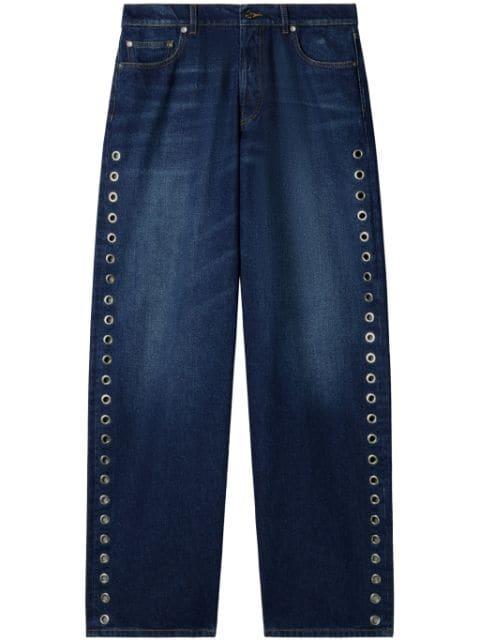 eyelet loose-fit jeans by OFF-WHITE