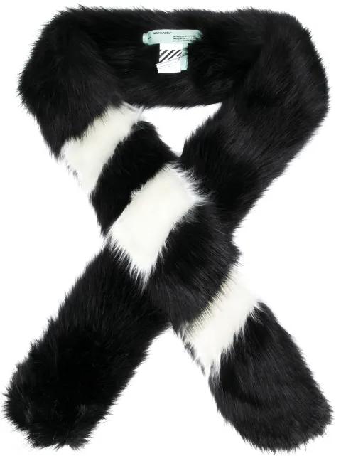faux fur scarf by OFF-WHITE