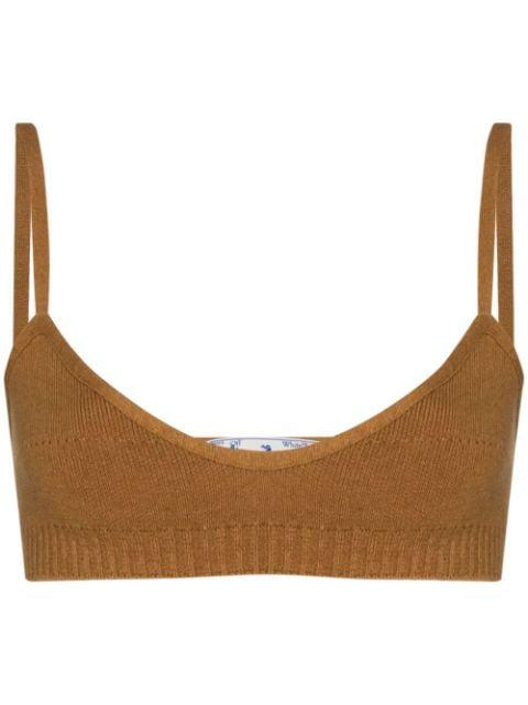 fine-knit strappy bralette by OFF-WHITE