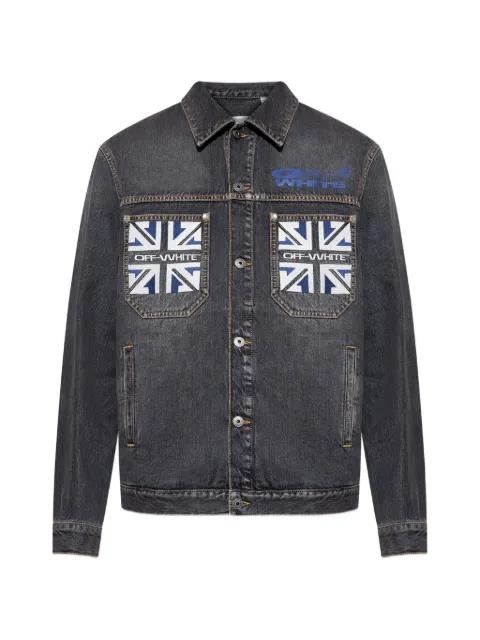 flag-patch cotton jacket by OFF-WHITE