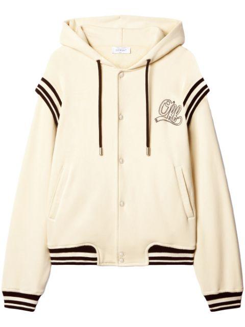 fleece varsity hoodie by OFF-WHITE