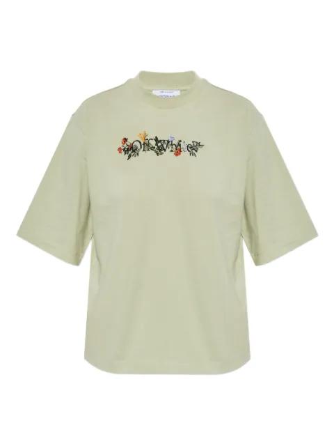 floral embroidered T-shirt by OFF-WHITE
