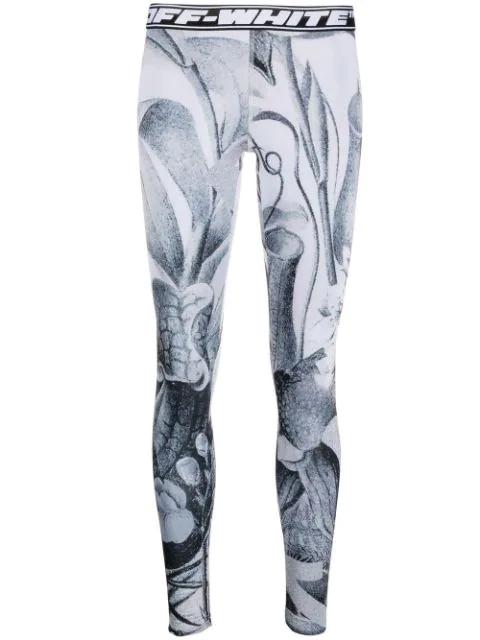 floral-print leggings by OFF-WHITE