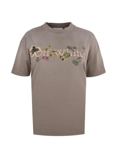 floral-print logo T-shirt by OFF-WHITE
