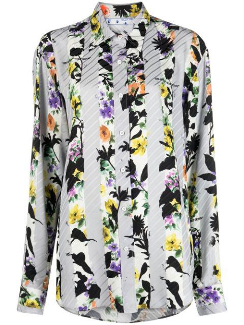 floral-print long-sleeve shirt by OFF-WHITE