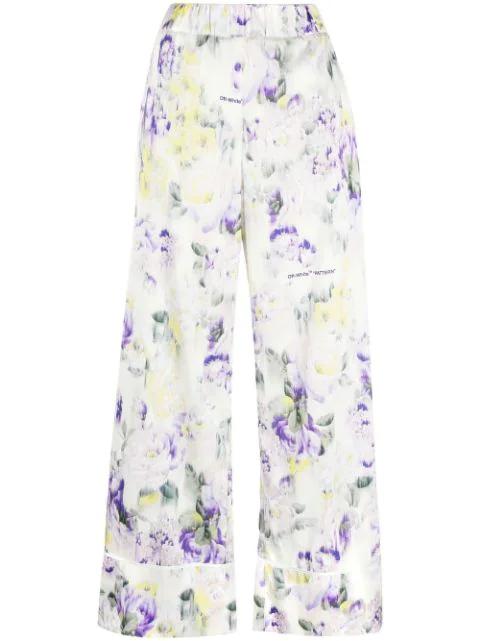floral-print palazzo pants by OFF-WHITE
