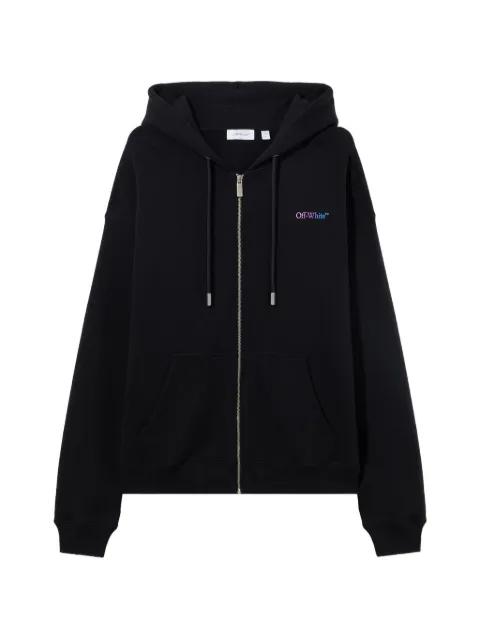 gradient-logo zip-up hoodie by OFF-WHITE