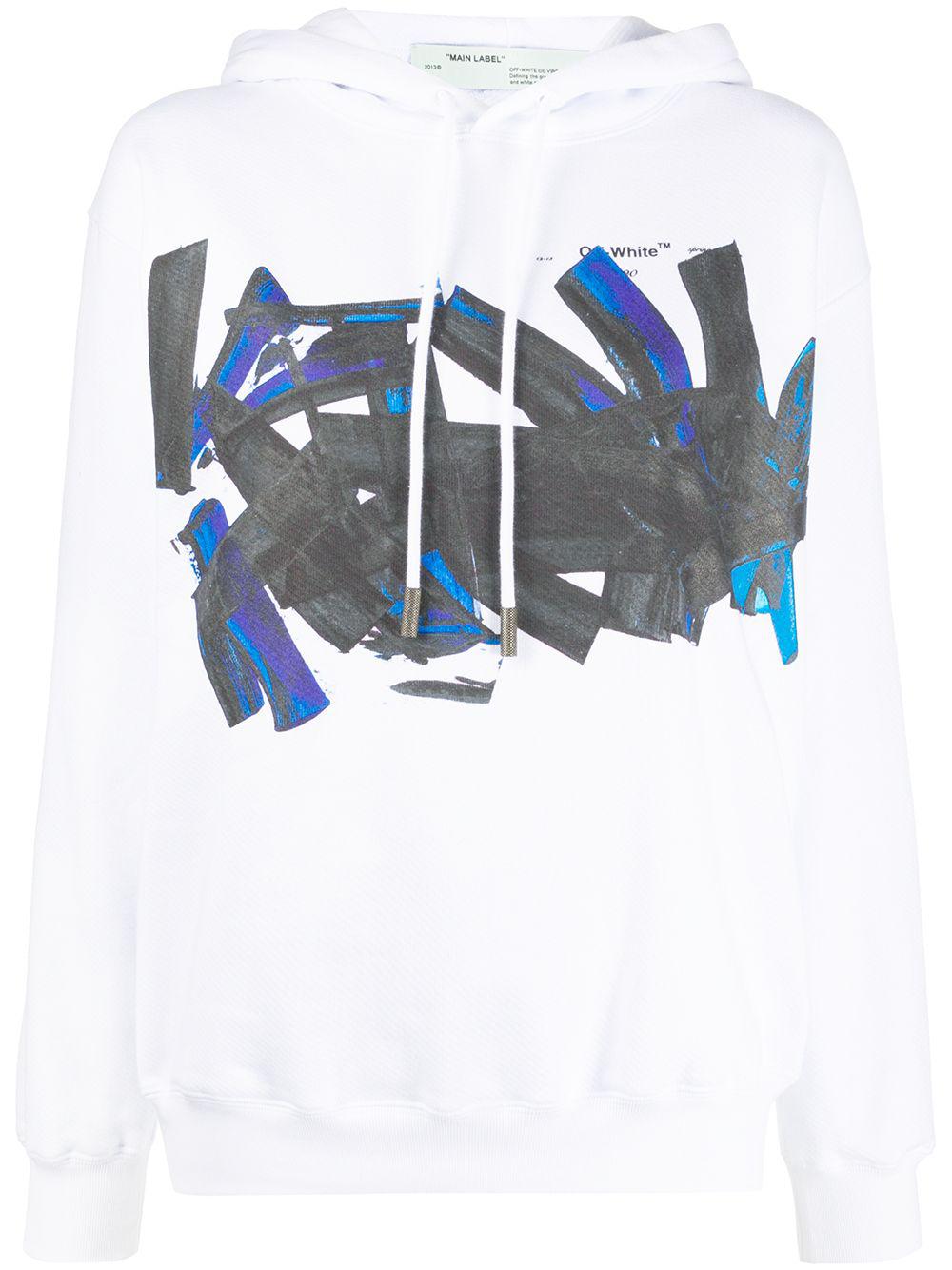 graphic logo print hoodie by OFF-WHITE