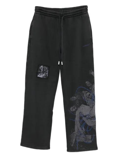 graphic-patch trousers by OFF-WHITE