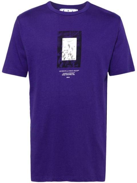 graphic-print cotton T-shirt by OFF-WHITE
