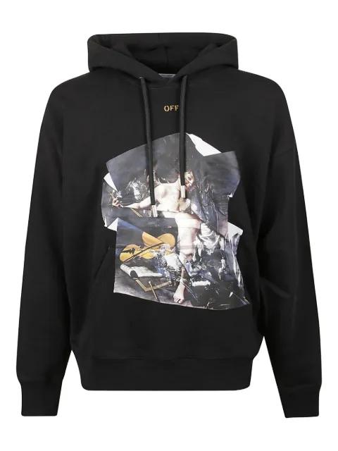 graphic-print hoodie by OFF-WHITE