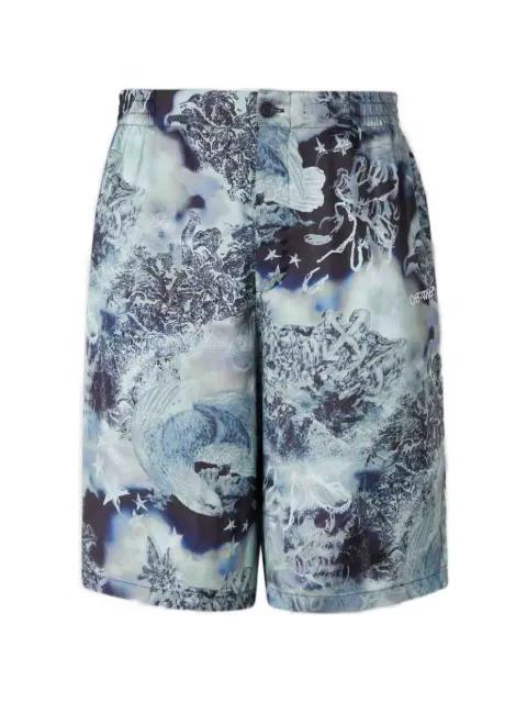 graphic-print shorts by OFF-WHITE