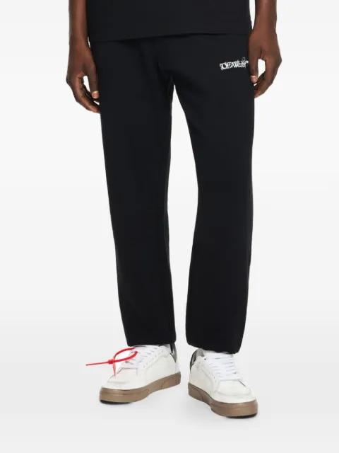 heraldic arrow cuffed track pants by OFF-WHITE
