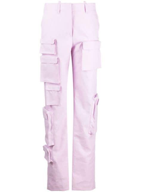 high-waisted cargo trousers by OFF-WHITE