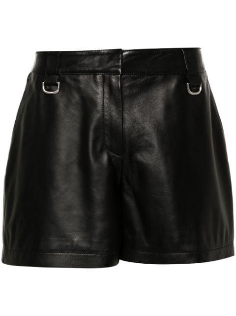 high-waisted leather shorts by OFF-WHITE
