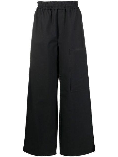 high-waisted wide-leg trousers by OFF-WHITE
