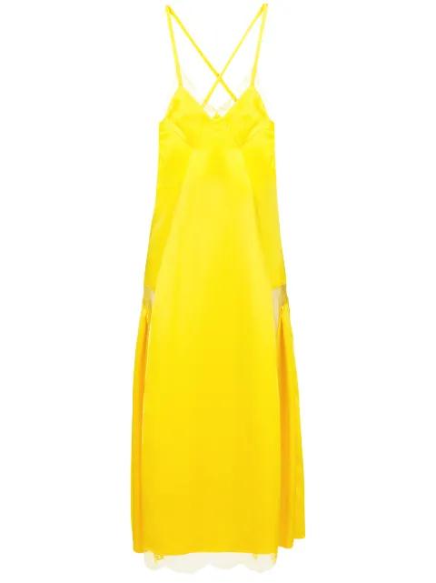 lace trim midi dress by OFF-WHITE