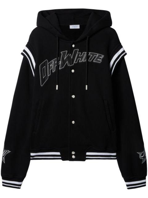 logo-appliqué bomber jacket by OFF-WHITE
