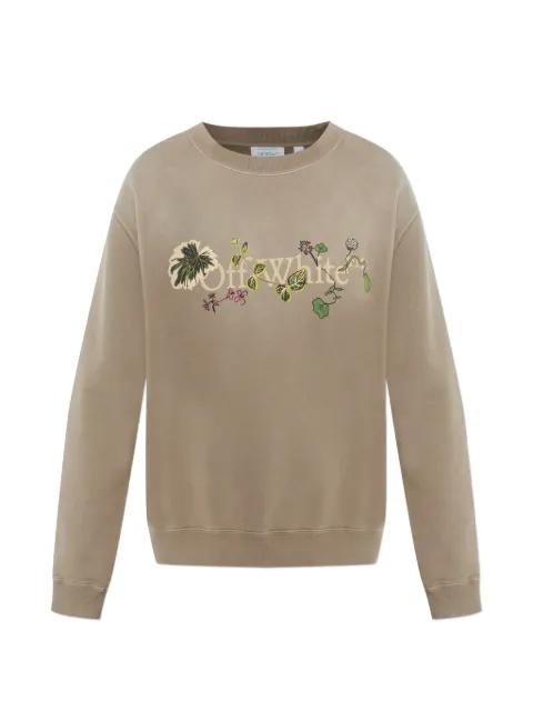 logo-embellishment sweatshirt by OFF-WHITE