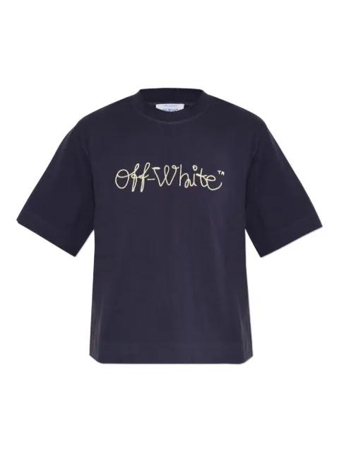 logo-embroidered T-shirt by OFF-WHITE