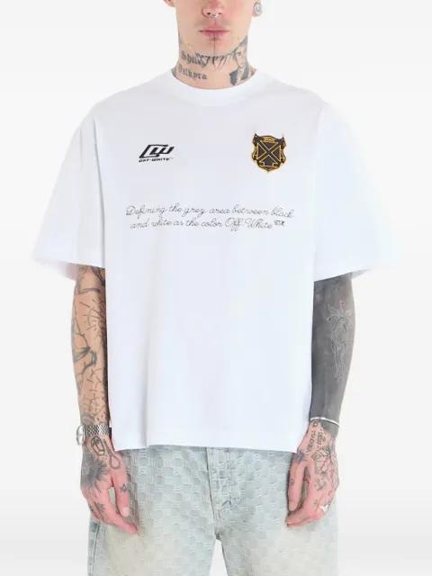 logo-embroidered T-shirt by OFF-WHITE