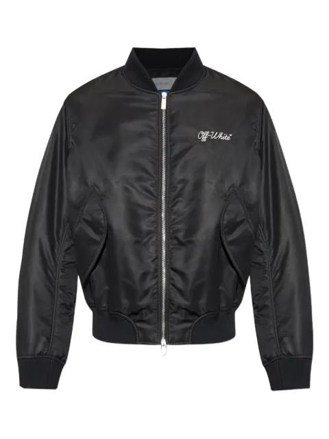 logo-embroidered bomber jacket by OFF-WHITE